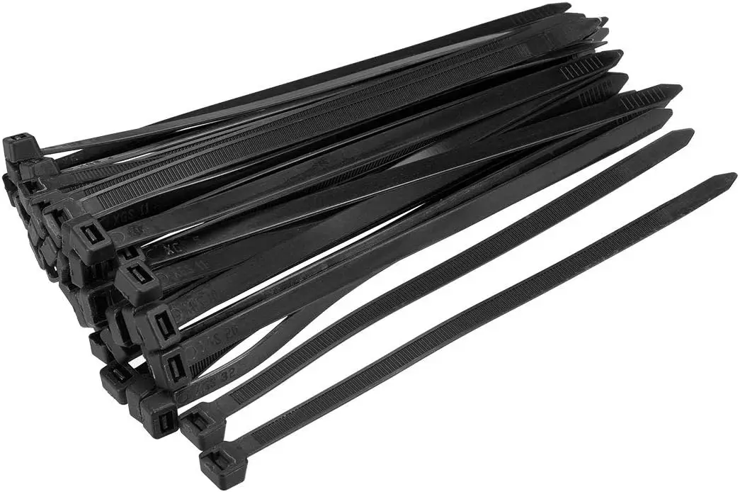 Tcenofoxy 100pcs Cable Zip Ties 18 Inch x 0.16 Inch Self-Locking Nylon Tie Wraps Black
Tcenofoxy 100pcs Cable Zip Ties 18 Inch x 0.16 Inch Self-Locking Nylon Tie Wraps Black