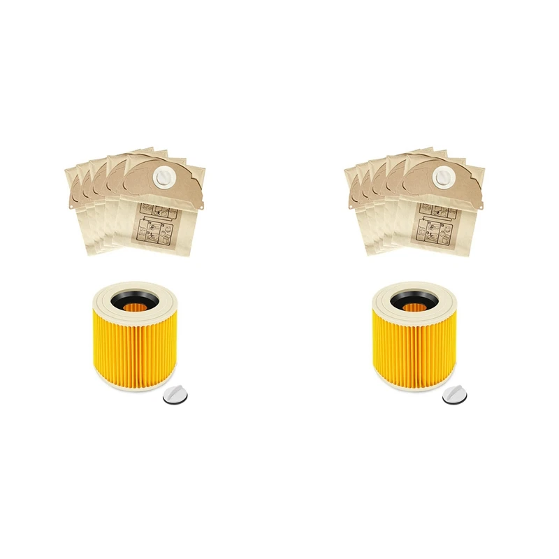 2X Replacement HEPA Filters Dust Bag For Karcher WD2 WD3 MV3 MV2 Vacuum Cleaner Accessories Replaces 6.414-552.0
2X Replacement HEPA Filters Dust Bag For Karcher WD2 WD3 MV3 MV2 Vacuum Cleaner Accessories Replaces 6.414-552.0