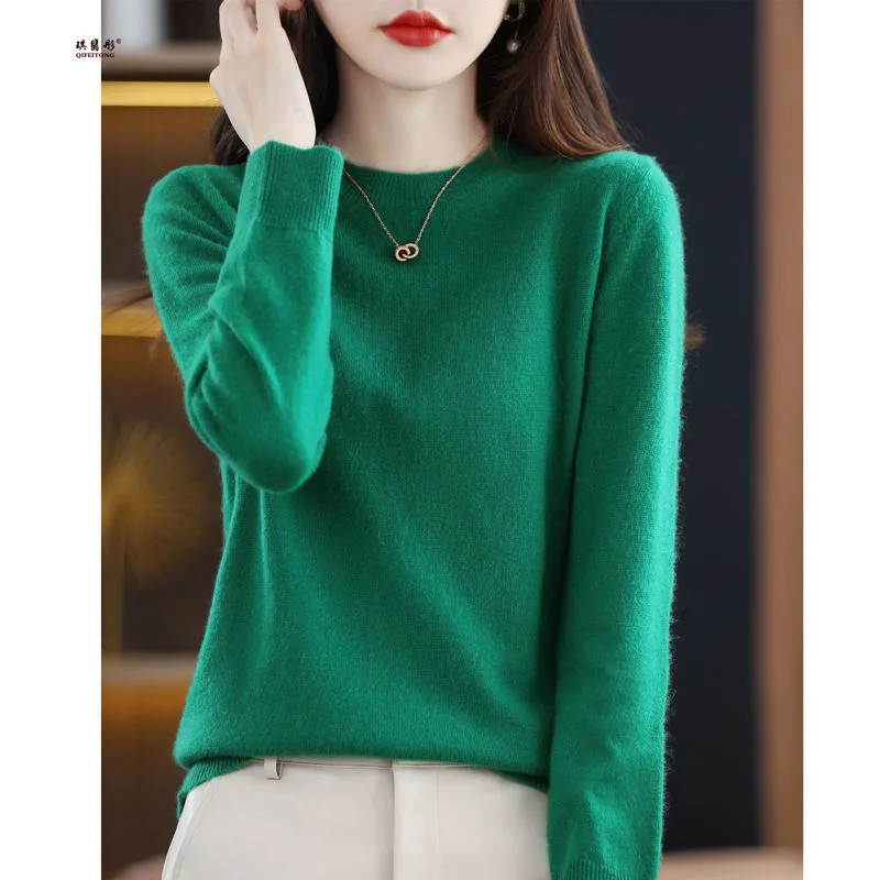 Winter Elegant Casual Women Knitted Sweaters Fashion Loose Solid Round Collar Long Sleeve Thick Knit Pullover Tops Y28
Winter Elegant Casual Women Knitted Sweaters Fashion Loose Solid Round Collar Long Sleeve Thick Knit Pullover Tops Y28