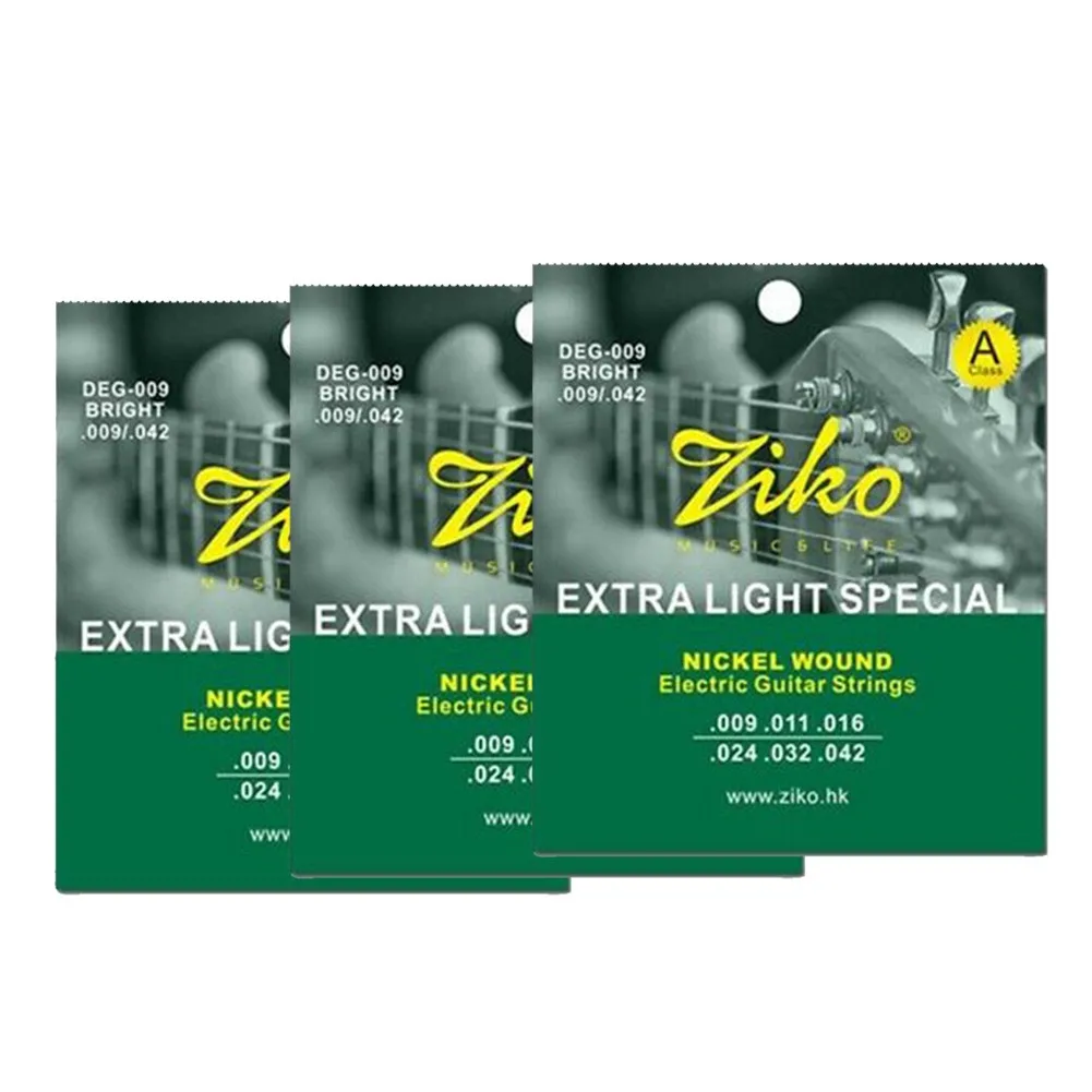 3 Packs Electric Guitar Strings Set DEG-009 Nickel Wound Extra Light Soft Special Accessories Parts DEG Unique Tonal Qualities
3 Packs Electric Guitar Strings Set DEG-009 Nickel Wound Extra Light Soft Special Accessories Parts DEG Unique Tonal Qualities