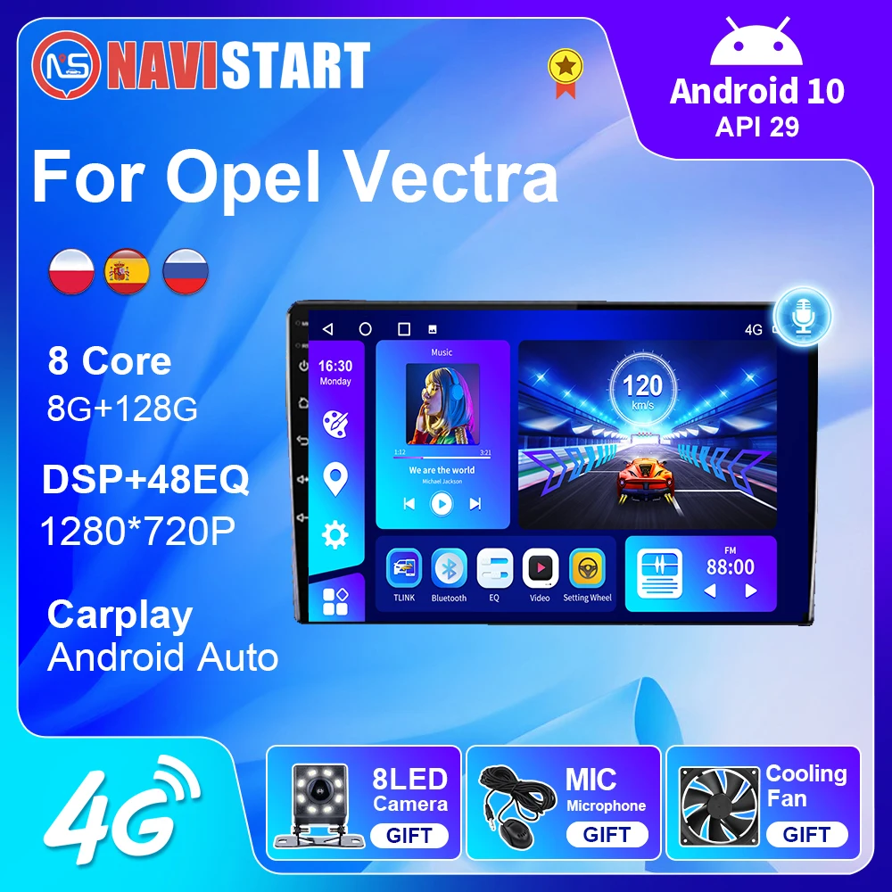 Автомобильный мультимедийный плеер NAVISTART, 2 Din, Android 10, GPS, DSP для Opel Vectra 2004-2006, 4G, Wi-Fi, BT, видеопроигрыватель, навигация без DVD
Автомобильный мультимедийный плеер NAVISTART, 2 Din, Android 10, GPS, DSP для Opel Vectra 2004-2006, 4G, Wi-Fi, BT, видеопроигрыватель, навигация без DVD