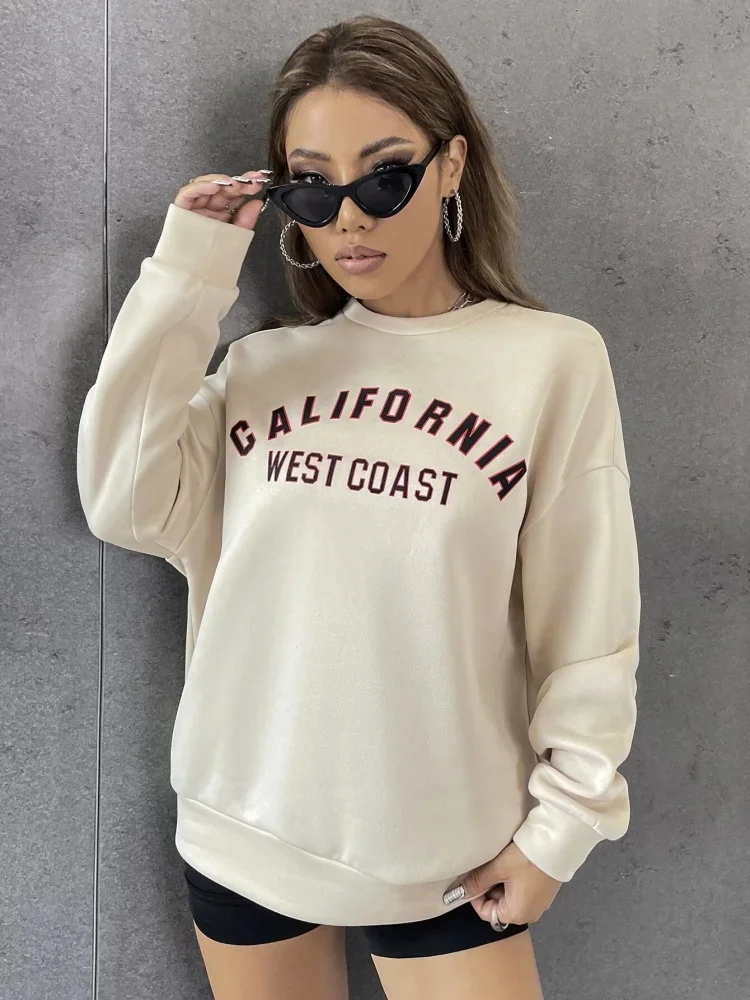 California West Coast Print Women Long Sleeves Vintage All-math Sweatshirt Casual Fashion Clothing Oversize Warm Female Pullover
California West Coast Print Women Long Sleeves Vintage All-math Sweatshirt Casual Fashion Clothing Oversize Warm Female Pullover