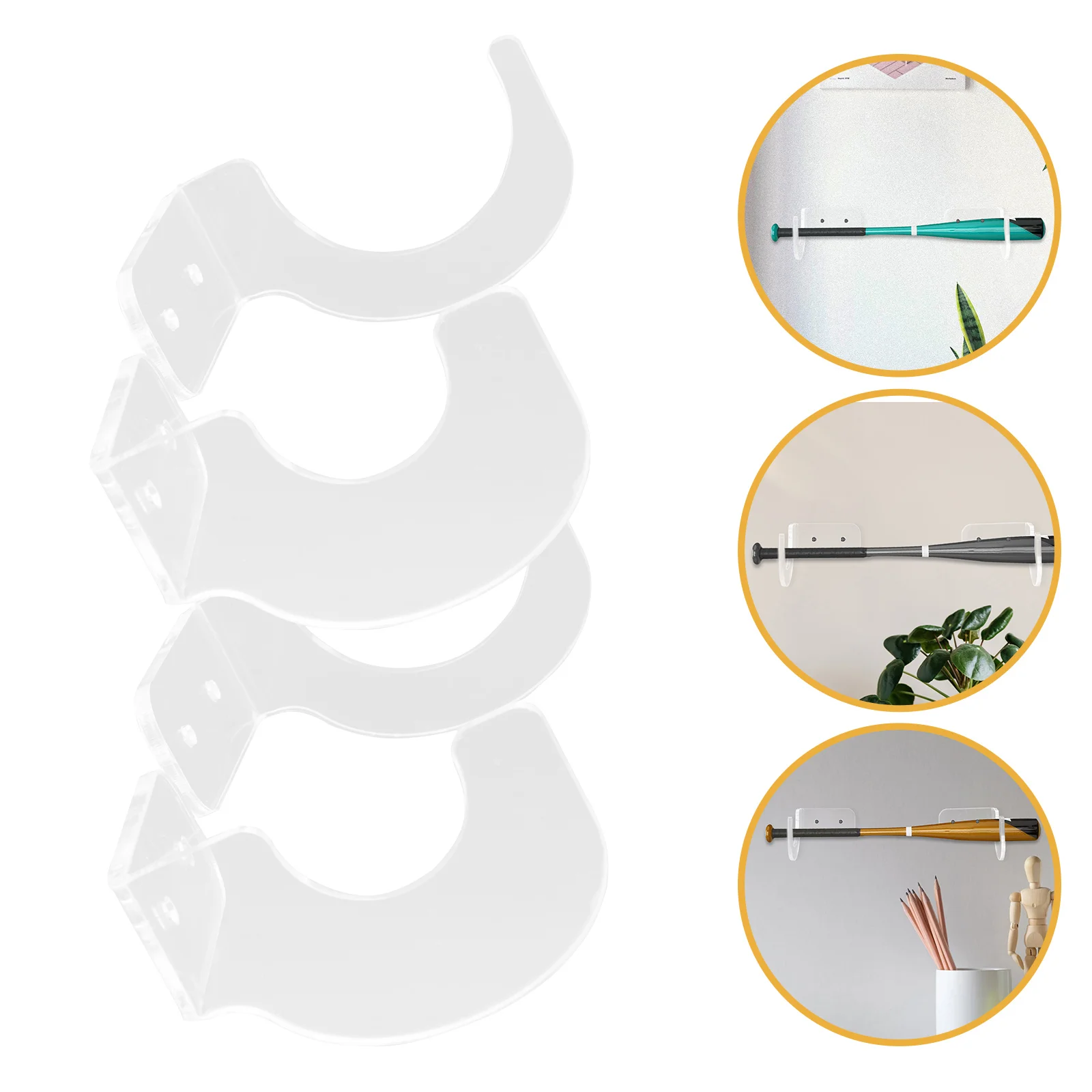 2 Pairs Monitor Tennis Stick Hanger Baseball Display Stand Acrylic Wall-mounted Bat
2 Pairs Monitor Tennis Stick Hanger Baseball Display Stand Acrylic Wall-mounted Bat