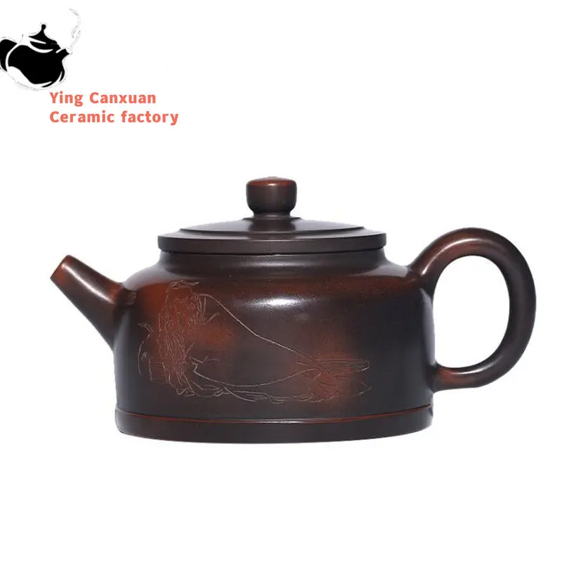 180ml Chinese Traditional Yixing Purple Clay Teapots Authentic Handmade Ball Hole Filtration Tea Pot Beauty Kettle Zisha Tea Set
180ml Chinese Traditional Yixing Purple Clay Teapots Authentic Handmade Ball Hole Filtration Tea Pot Beauty Kettle Zisha Tea Set