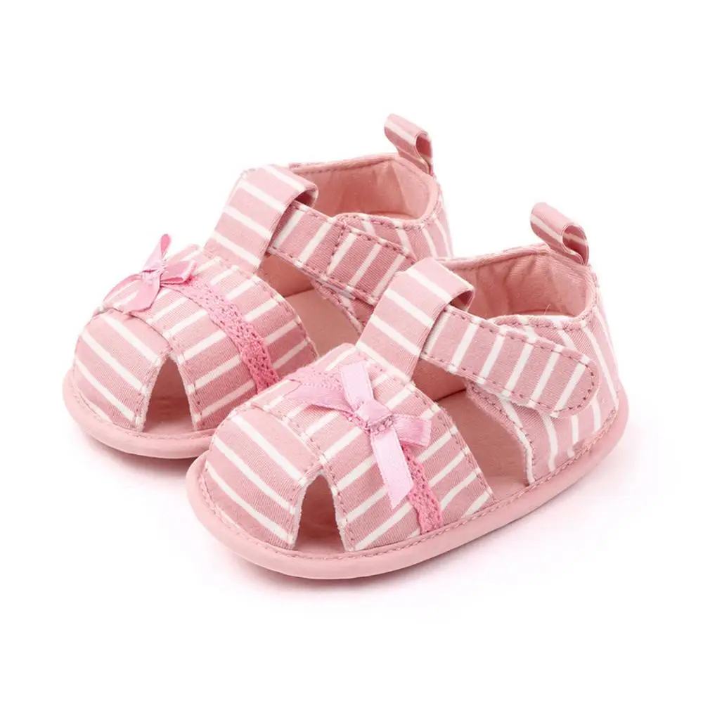 Childrens Stripe Bowknot Sole Sandals Baby Girls Toddler Prewalker Flat Shoes Wedding Summer
Childrens Stripe Bowknot Sole Sandals Baby Girls Toddler Prewalker Flat Shoes Wedding Summer