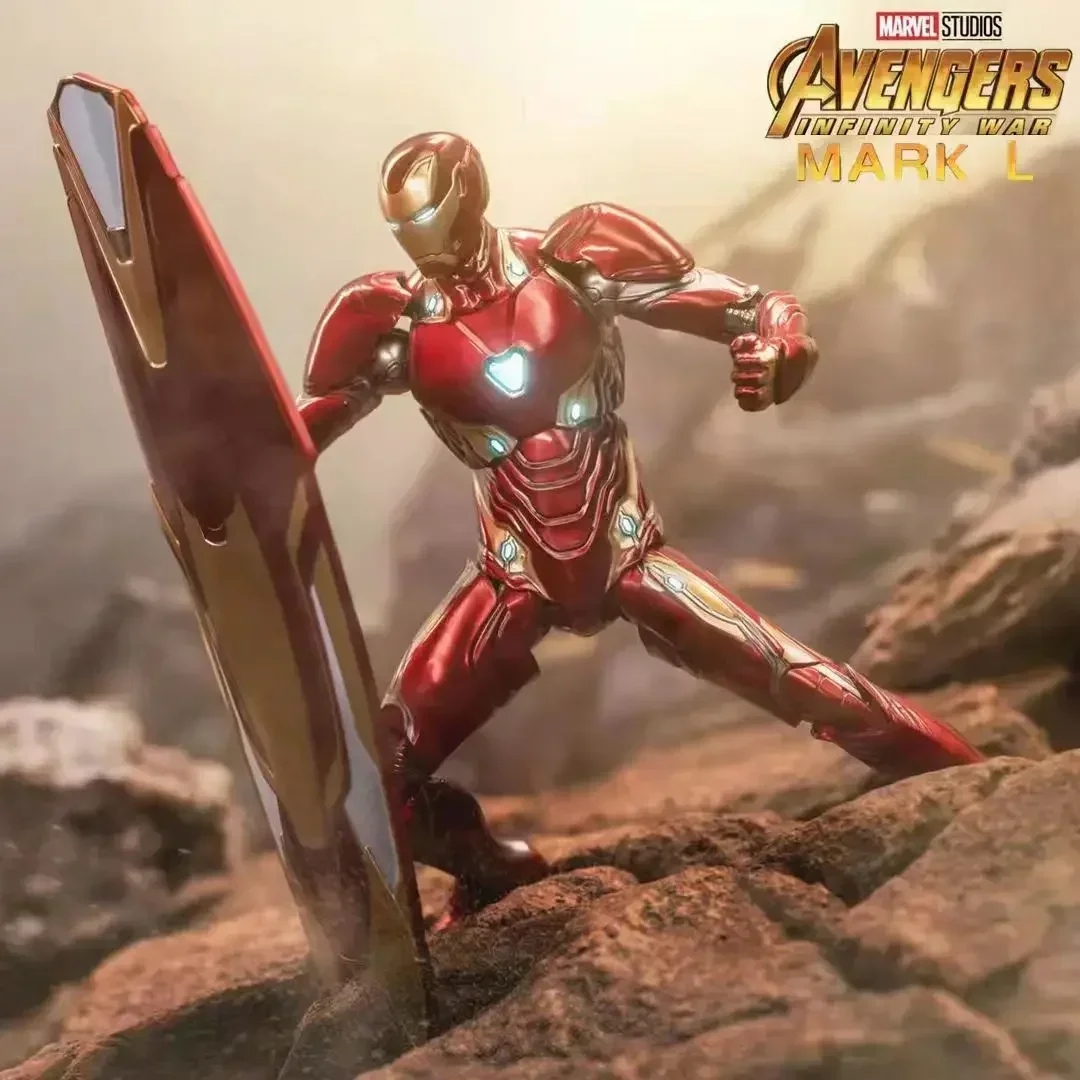 

Marvel The Avengers Iron Man Figure Mk50 Genuine Nano Battle Armor Mark Deluxe Edition Action Model Toys Ornaments