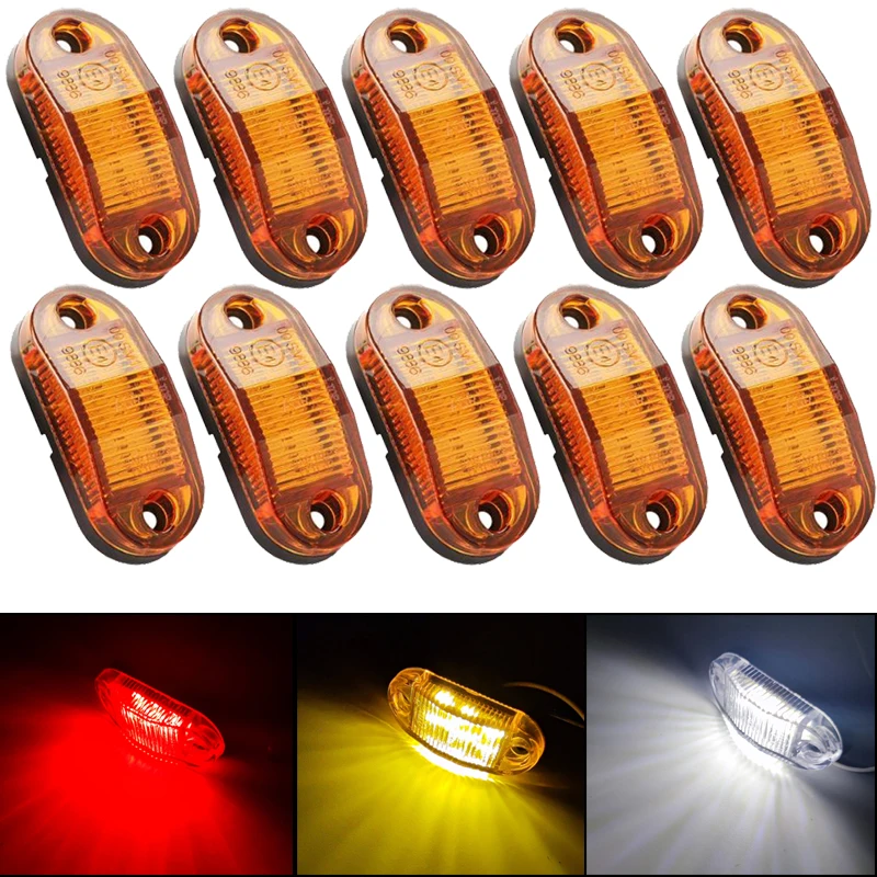 

12V 24V 6SMD Led Side Marker Light for Scania Bracket Truck Clearance Lamp Tail Light Trailer Tractor Lorry Warning Parking Lamp