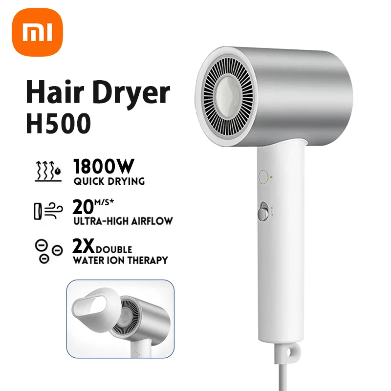 

Xiaomi Mijia H500 Water Ion Hair Dryer Professional Blow Hair Dryer Negative Ionic Blower Electric Dryer Diffuser Quick Dry Hair