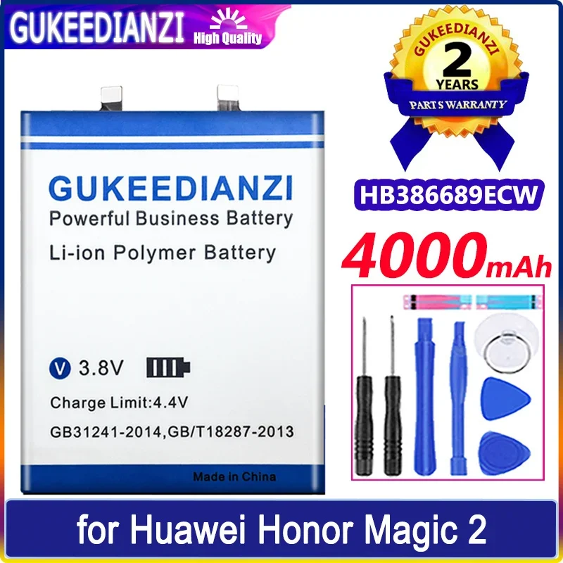 

GUKEEDIANZI Battery HB386689ECW 4000mAh for Huawei Honor Magic 2 Magic2 TNY-AL00 TL100 Batteria