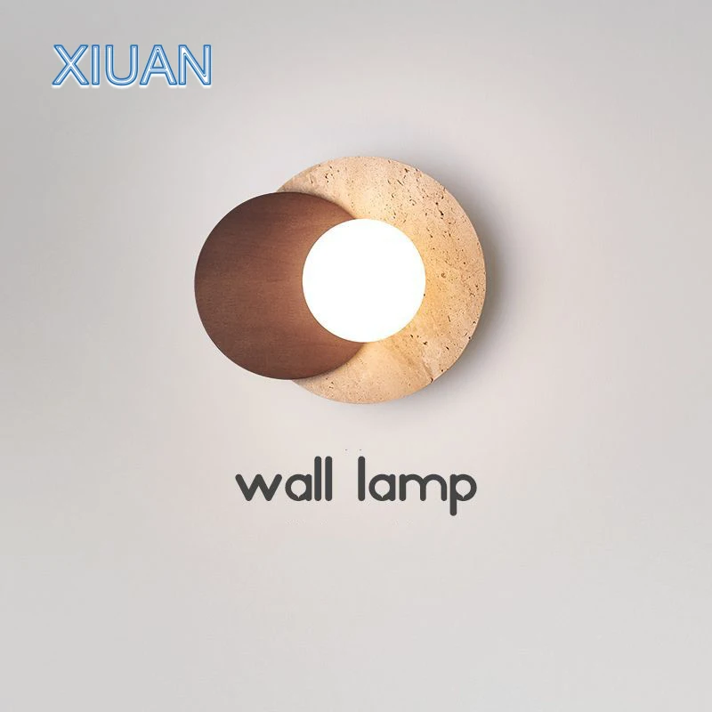 Japanese style Wabi-sabi Round Wall Lamps for Living Room Bedside Aisle Stair Entrance Decor Yellow Cave Stone Solid Wood Light
Japanese style Wabi-sabi Round Wall Lamps for Living Room Bedside Aisle Stair Entrance Decor Yellow Cave Stone Solid Wood Light