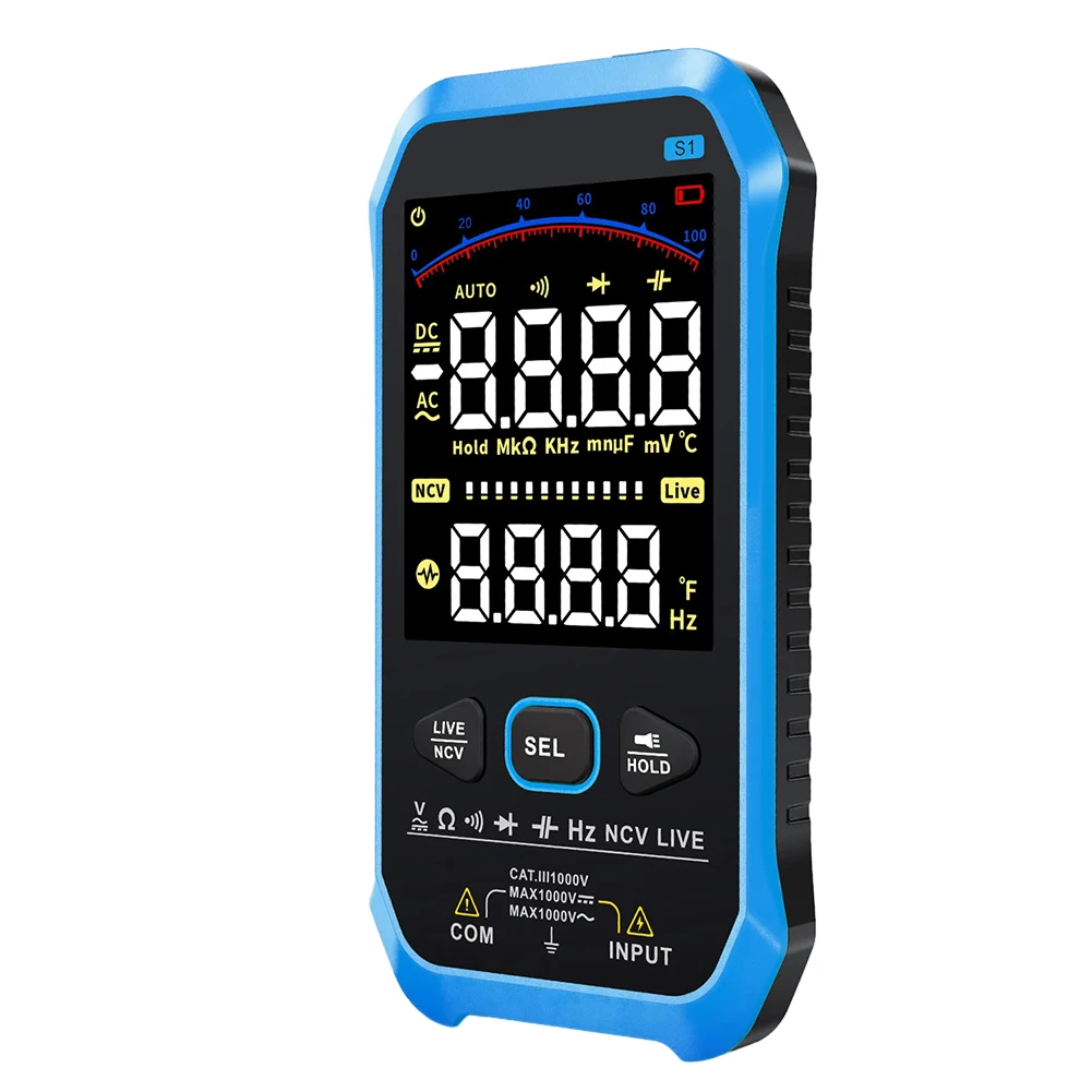 1pcs S1 High-precision Fully Automatic Digital Multimeter VA HD Reverse DisplayScreen 1000V 10MHz Smart Multimeter
1pcs S1 High-precision Fully Automatic Digital Multimeter VA HD Reverse DisplayScreen 1000V 10MHz Smart Multimeter
