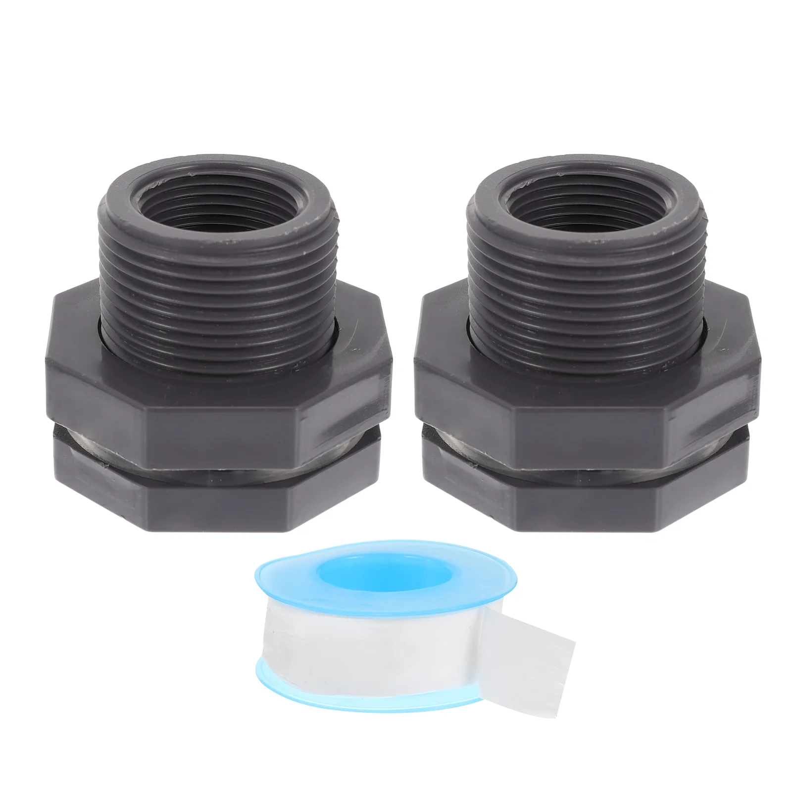 2pcs Pipe Connector 3/ 4 Inch Bulkhead Fittings for Rain Barrels Aquariums Water Tanks Grey
2pcs Pipe Connector 3/ 4 Inch Bulkhead Fittings for Rain Barrels Aquariums Water Tanks Grey
