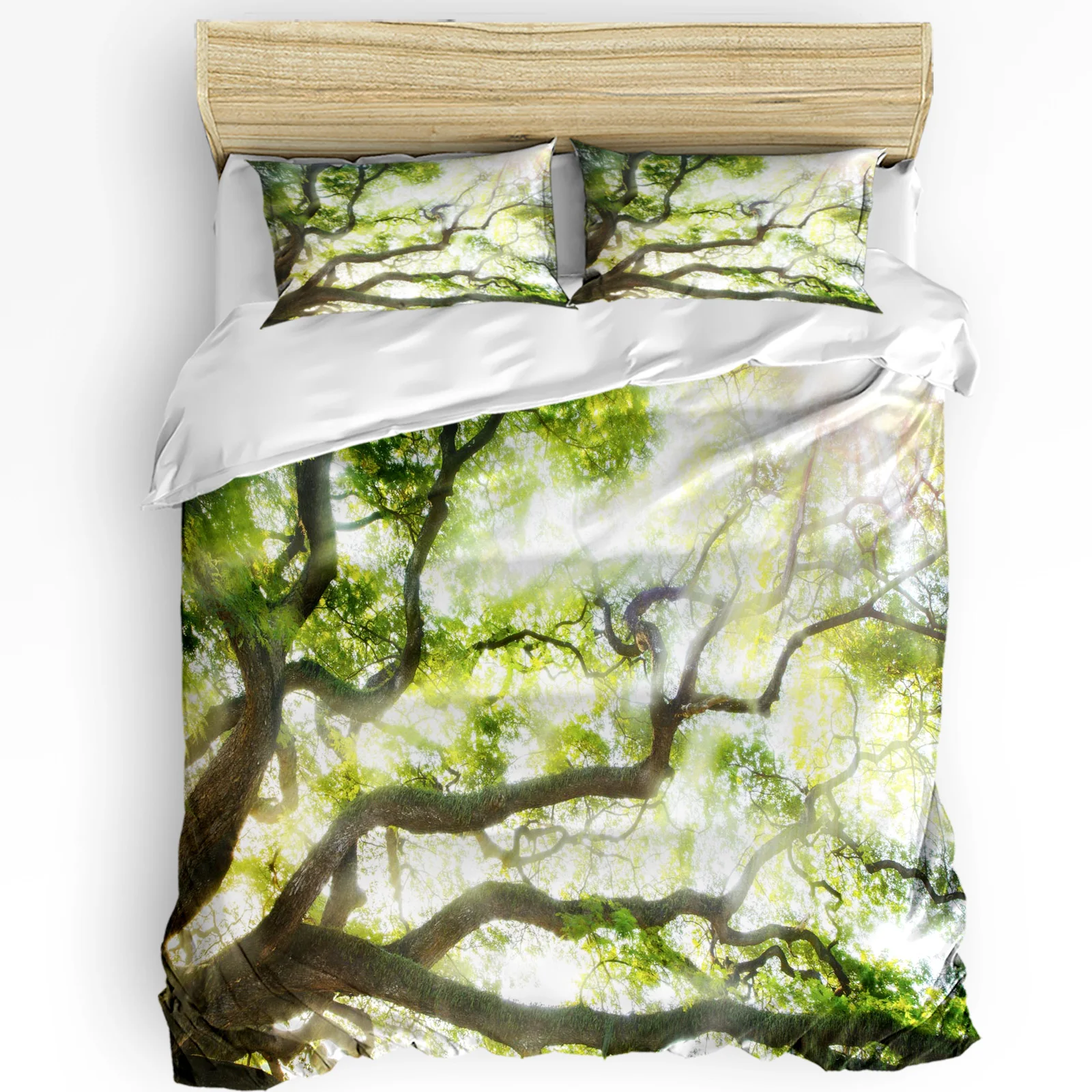 

Trees Branches Sunshine Scenery Duvet Cover Bed Bedding Set Home Textile Quilt Cover Pillowcases Bedroom Bedding Set No Sheet