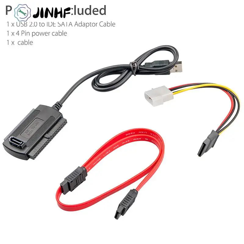 Converter Cable Hard Drive For 2.5 / 3.5 Inch with 4 Pin Power Cable SATA/PATA/IDE Drive to USB 2.0 Adapter
Converter Cable Hard Drive For 2.5 / 3.5 Inch with 4 Pin Power Cable SATA/PATA/IDE Drive to USB 2.0 Adapter