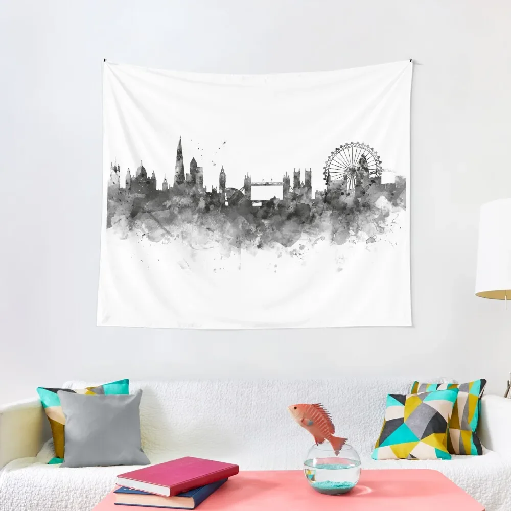 

London Skyline Tapestry Room Decoration Korean Style Aesthetic Room Decor Decorative Paintings Wall Decor Hanging Tapestry