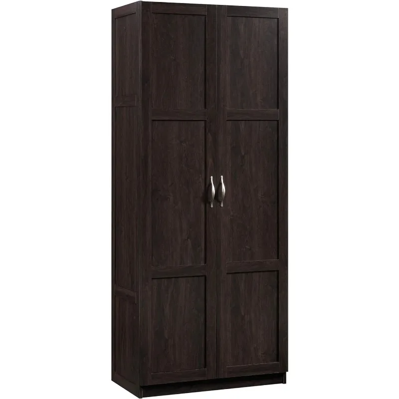 

Sauder 419496 Miscellaneous Storage Storage Cabinet, 29.61 " X D: 16.02 " X H: 71.50", Cinnamon Cherry Finish