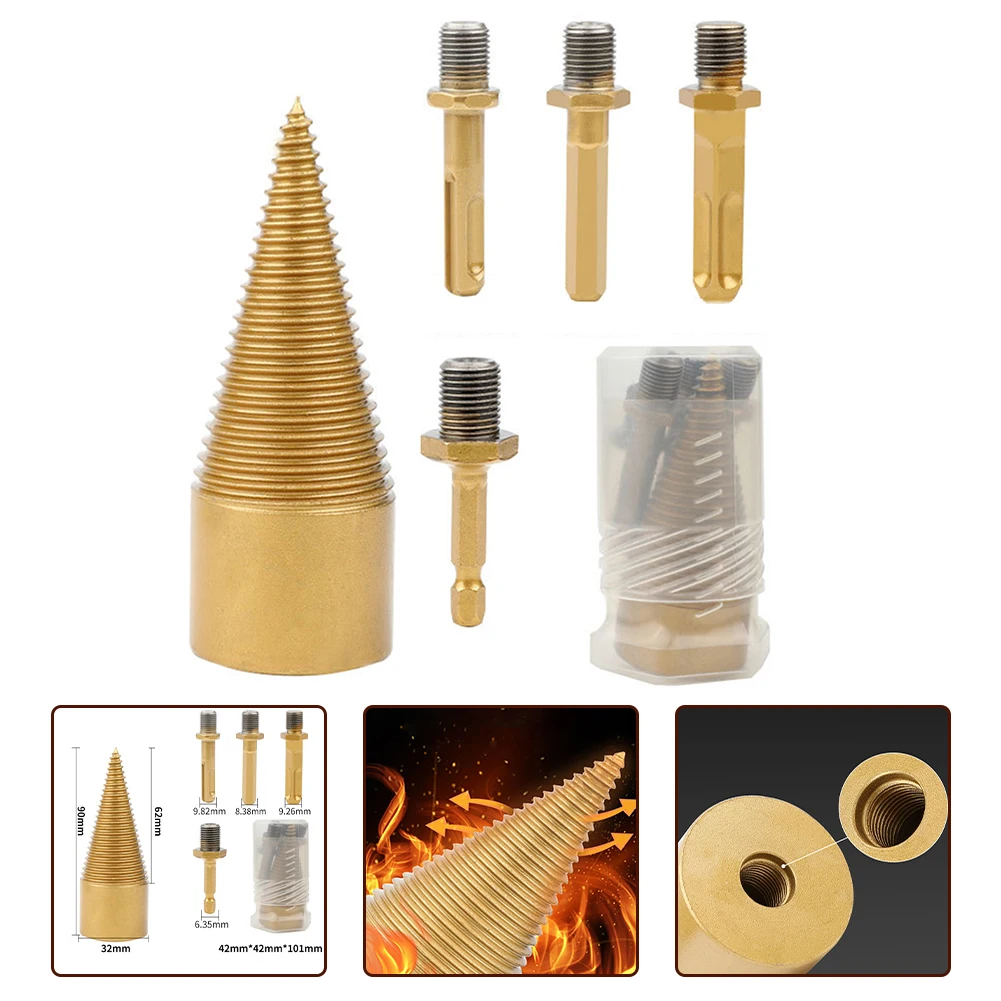 Wood Drill Bit Firewood Splitter Round/Hex/Square Shank Set Wood Cone Reamer Punch Driver Step Drill Bit For Electric Drill
Wood Drill Bit Firewood Splitter Round/Hex/Square Shank Set Wood Cone Reamer Punch Driver Step Drill Bit For Electric Drill