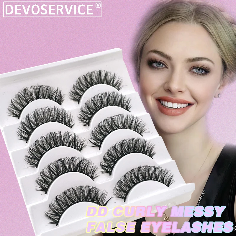 

Eyelash 5 Pairs Natural Long 3D Mink Lashes Fluffy Volume Mink False Eyelashes Cruelty Free Wispy Lashes Makeup Cilios Wholesale