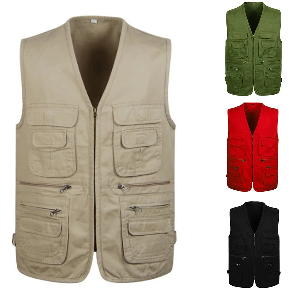 Men Mesh Baggy Sleeveless Vest With Many Pockets Spring Autumn Male Casual Black Shooting Jacket Mens Multi Pocket Waistcoat
Men Mesh Baggy Sleeveless Vest With Many Pockets Spring Autumn Male Casual Black Shooting Jacket Mens Multi Pocket Waistcoat