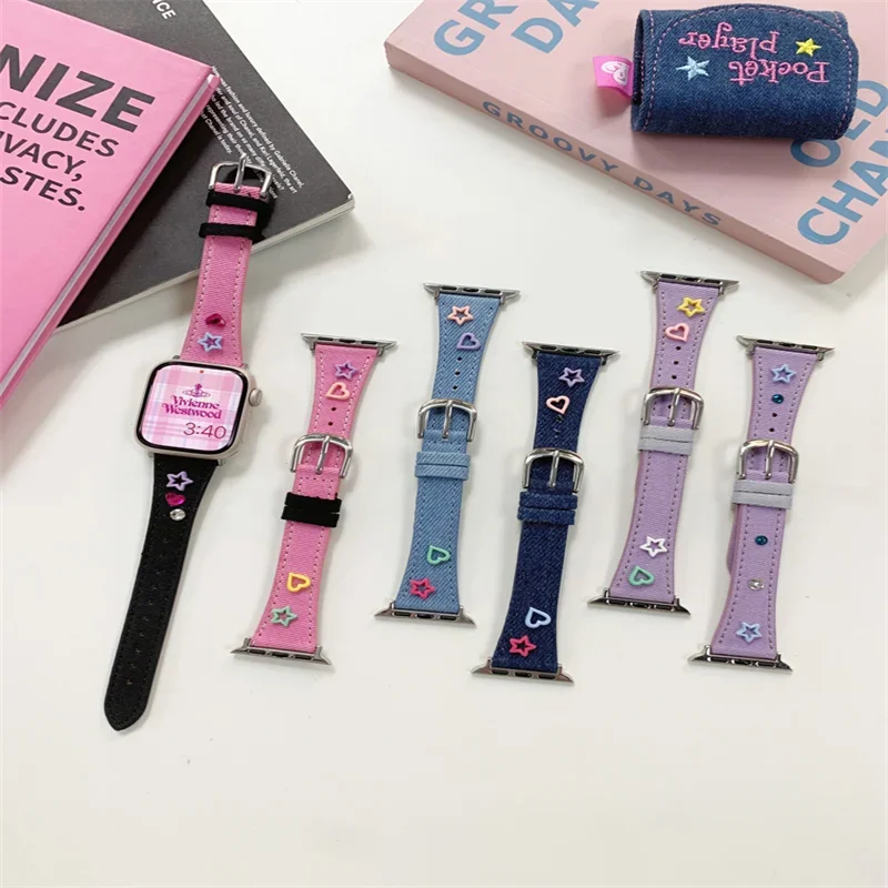 Star Slim Strap For Apple Watch Band 44mm 42mm 40mm 45mm 41mm 38mm 49mm Canvas Bracelet Correa iwatch Series 7 SE 8 5 6 Ultra
Star Slim Strap For Apple Watch Band 44mm 42mm 40mm 45mm 41mm 38mm 49mm Canvas Bracelet Correa iwatch Series 7 SE 8 5 6 Ultra