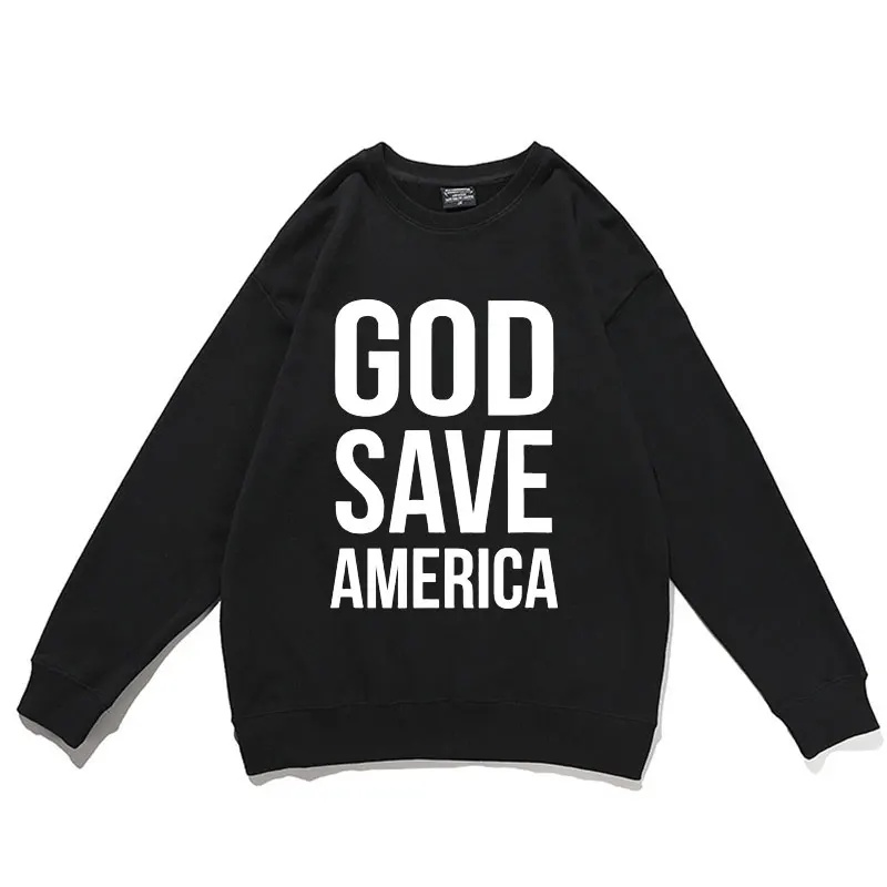 God Save America Graphic Print Sweatshirt Men Women Fashion Casual Crewneck Sweatshirts Coat Mens Streetwear Brand Male Pullover
God Save America Graphic Print Sweatshirt Men Women Fashion Casual Crewneck Sweatshirts Coat Mens Streetwear Brand Male Pullover