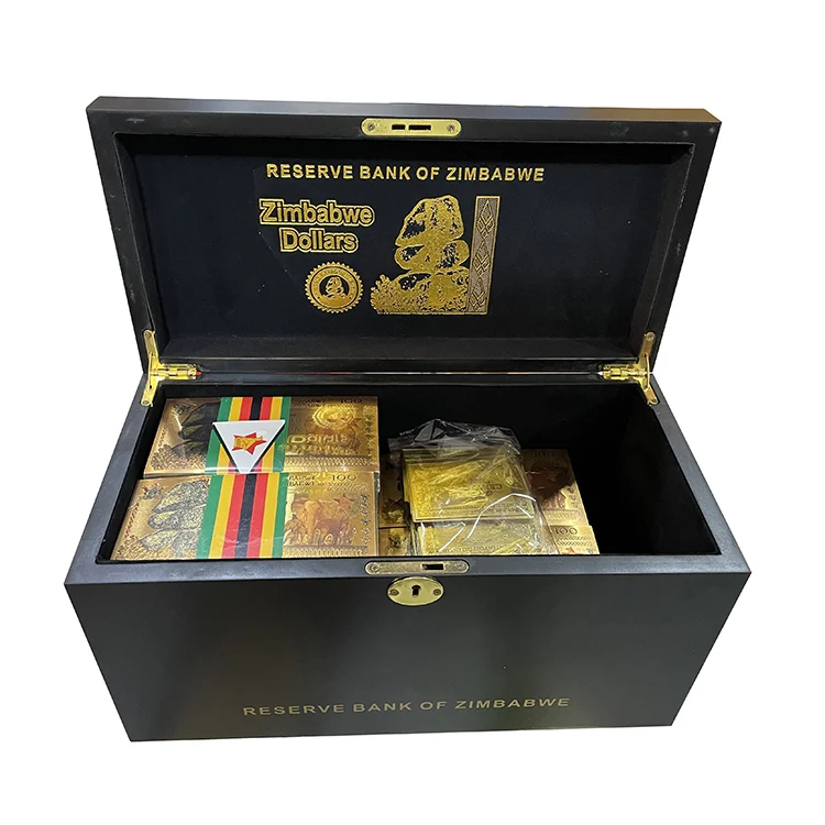 1000pcs/lot Zimbabwe ONE HUNDRED YOTTALILLION Dollars Gold Banknote Elephant Bill Notes in box Collection and souvenir Gifts
1000pcs/lot Zimbabwe ONE HUNDRED YOTTALILLION Dollars Gold Banknote Elephant Bill Notes in box Collection and souvenir Gifts