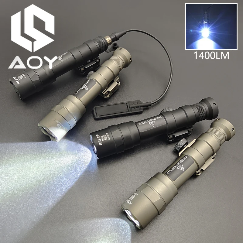 Tactical Surefir M600 M600DF LED Strong Light Flashlight 1400 Lumen Weapon Light With SF Remote Pressure Switch Fit 20mm Rail
Tactical Surefir M600 M600DF LED Strong Light Flashlight 1400 Lumen Weapon Light With SF Remote Pressure Switch Fit 20mm Rail