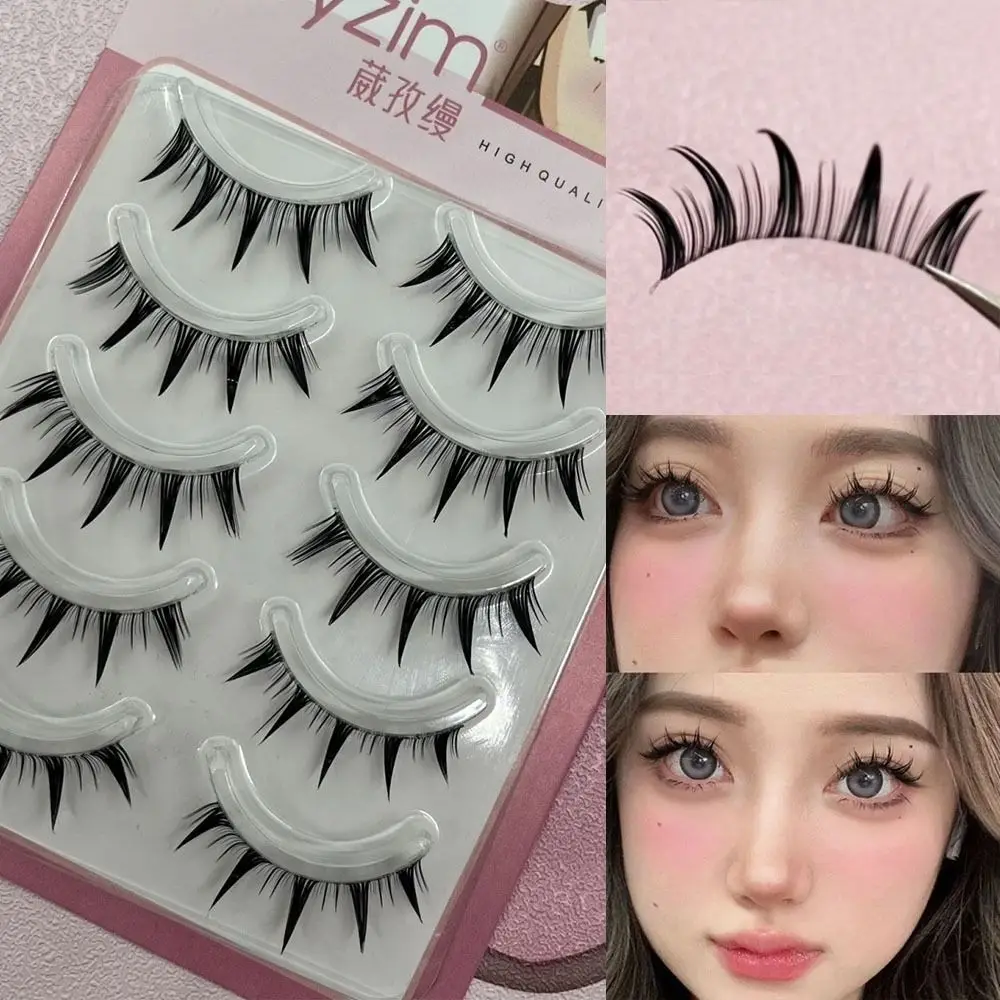 5 Pairs Japanese Cosplay False Eyelashes Dramatic Faux Mink Manga Anime Lashes Thick Doll Strip Lashes for Women Girls
5 Pairs Japanese Cosplay False Eyelashes Dramatic Faux Mink Manga Anime Lashes Thick Doll Strip Lashes for Women Girls