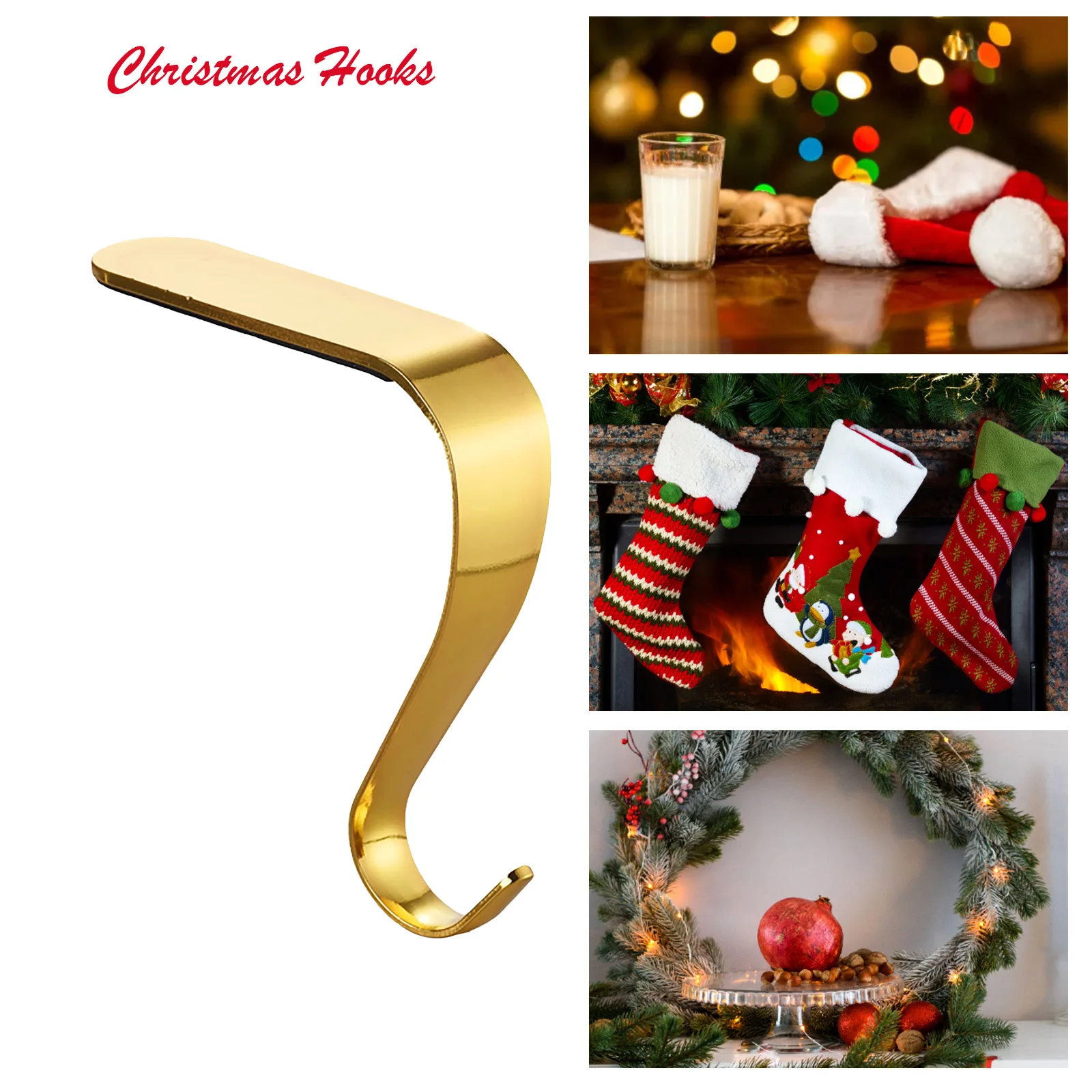 1pcs Christmas Stocking Holder Hanging Hooks Buckles Fireplace Mantel Self Adhesive Hanger For Christmas Party Ornament
1pcs Christmas Stocking Holder Hanging Hooks Buckles Fireplace Mantel Self Adhesive Hanger For Christmas Party Ornament