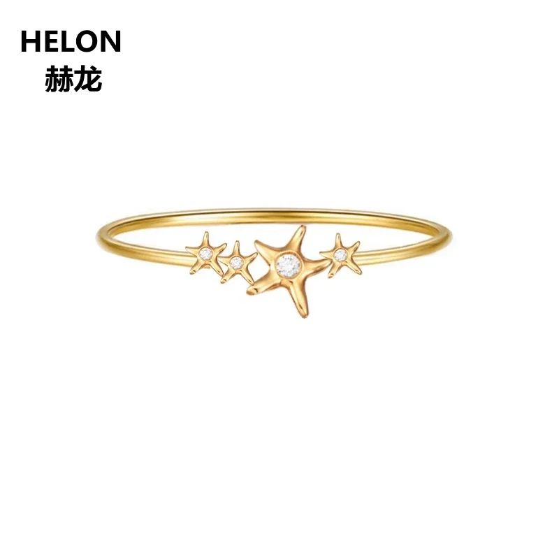 100% SI Natural Diamonds Engagement Wedding Ring For Women Solid 14k Yellow Gold Unique Stars Ring Valentine Girl Birthday Gift
100% SI Natural Diamonds Engagement Wedding Ring For Women Solid 14k Yellow Gold Unique Stars Ring Valentine Girl Birthday Gift