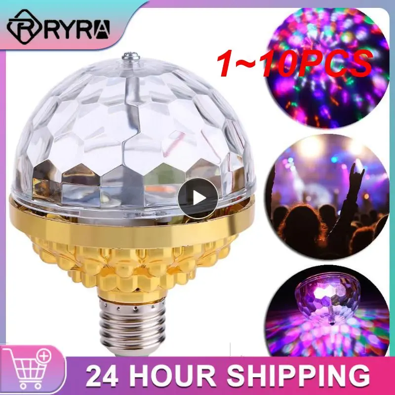 

1~10PCS Mini Rotating Magical Ball Light RGB Projection Lamp Party DJ Disco Ball Light For Home Party KTV Bar Stage Wedding