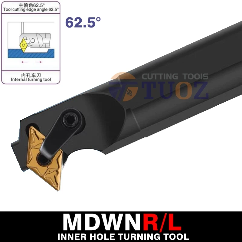 

TUOZ S40T-MDWNR15 S40T-MDWNL15 MDWNR15 MDWNL15 62.5° MDWNR MDWNL S40T 40mm CNC Internal Turning Tools