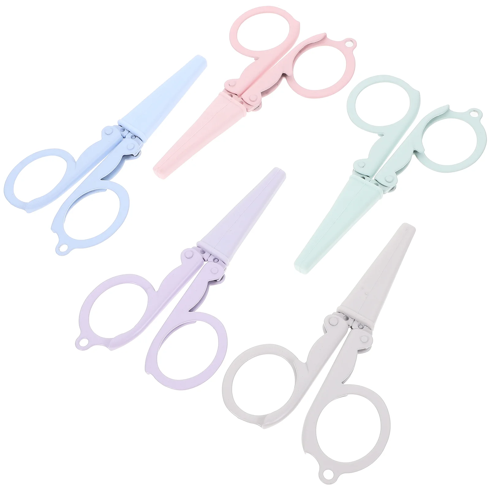 5Pcs Stainless Steel Small Scissors Craft Sewing Scissors Folding Scissors Travel Use Scissors with Tip Covers
5Pcs Stainless Steel Small Scissors Craft Sewing Scissors Folding Scissors Travel Use Scissors with Tip Covers