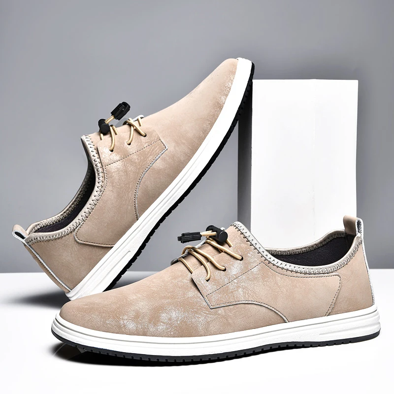 Genuine Leather Casual Shoes for Man Outdoor Ankle Non-slip Flats Comfortable Fashion Men Sneakers Soft Trend Male Walking Shoes
Genuine Leather Casual Shoes for Man Outdoor Ankle Non-slip Flats Comfortable Fashion Men Sneakers Soft Trend Male Walking Shoes