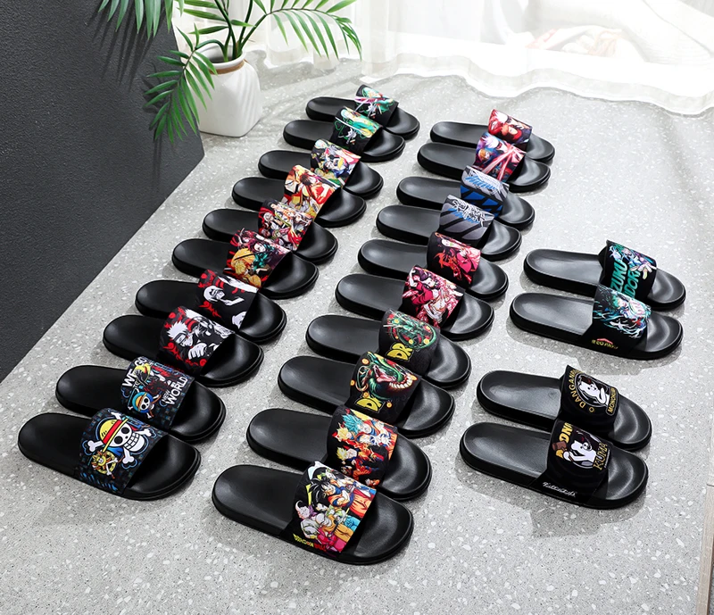 

Slide Sandals For Men Women Anime Cosplay Shoes Comic Flip-flops Summer Slippers New Cartoon Slipper