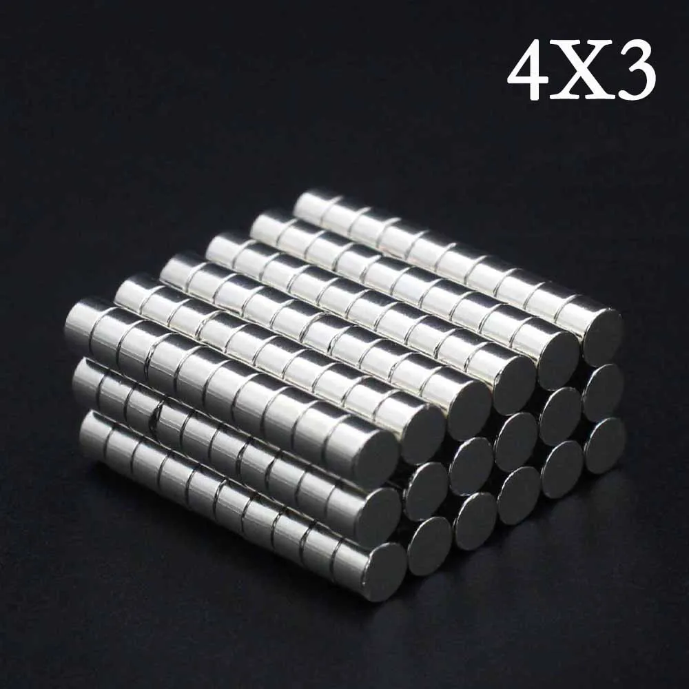 

20/50/80/100/120 Pcs 4x3 Neodymium Magnet 4mm x 3mm N35 NdFeB Round Super Powerful Strong Permanent Magnetic imanes Disc 4*3