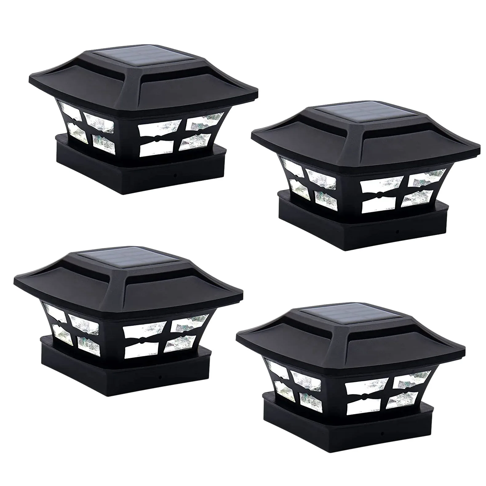 Solar Post Cap Lights 2 Lighting Modes LED Deck Fence Cap Lights for 4X4 Wooden Posts Garden Decoration Warm Black
Solar Post Cap Lights 2 Lighting Modes LED Deck Fence Cap Lights for 4X4 Wooden Posts Garden Decoration Warm Black