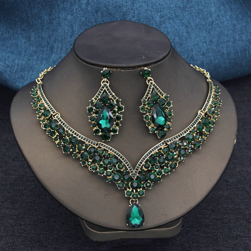 Elegant 2pcs Rhinestone Crystal Choker Necklace Sets for Women Fashion Jewelry Sets Bridal Wedding Dubai Necklace Earrings Set 1 Mallzona S1129117e4d524106b4092fb064e320aeZ Elegant 2pcs Rhinestone Crystal Choker Necklace Sets for Women Fashion Jewelry Sets Bridal Wedding Dubai Necklace Earrings Set Mallzona