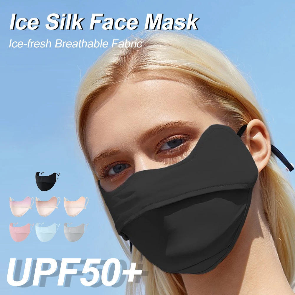 UV Sun Protection Ice Silk Face Mask Unisex Reusable Summer Cooling Face Cover Adjustable Ear Loops Breathable Mask for Outdoor
UV Sun Protection Ice Silk Face Mask Unisex Reusable Summer Cooling Face Cover Adjustable Ear Loops Breathable Mask for Outdoor