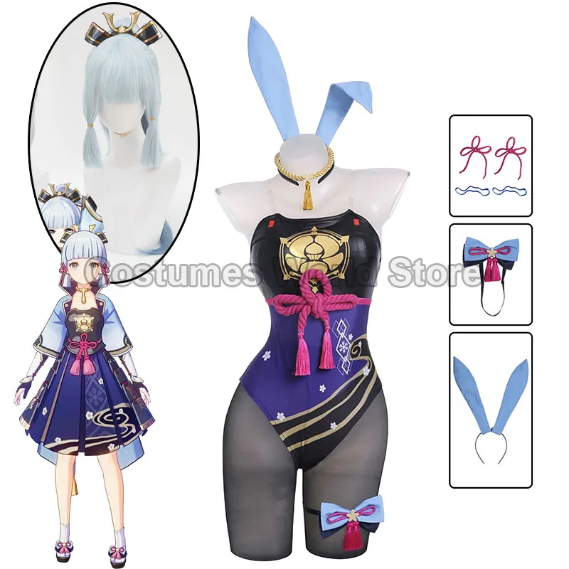 Game Genshin Impact Kamisato Ayaka Bunny Girl Costume New Original Genshin Impact Bunny Suit Sexy Women Jumpsuit Full Set
Game Genshin Impact Kamisato Ayaka Bunny Girl Costume New Original Genshin Impact Bunny Suit Sexy Women Jumpsuit Full Set