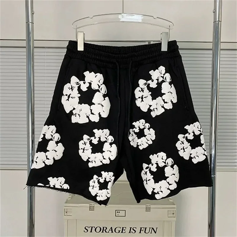 Kapok Puff Printing Denim Tears Shorts Men Women 1:1 High-Quality Black Oversized Shorts
Kapok Puff Printing Denim Tears Shorts Men Women 1:1 High-Quality Black Oversized Shorts