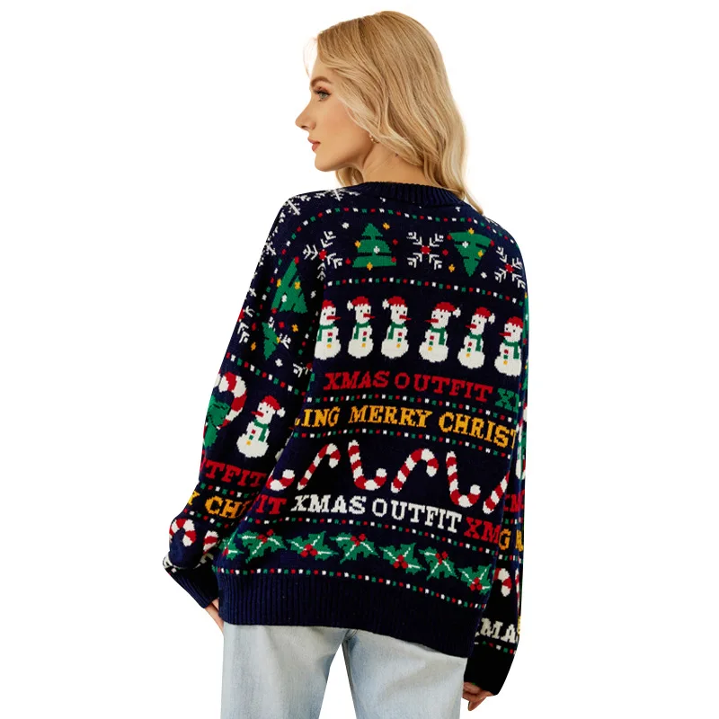 Women's Autumn and Winter Fashion Elegant Round Neck Pullover Long Sleeve Printed Knitwear Casual Versatile Western Trend Tops
Women's Autumn and Winter Fashion Elegant Round Neck Pullover Long Sleeve Printed Knitwear Casual Versatile Western Trend Tops