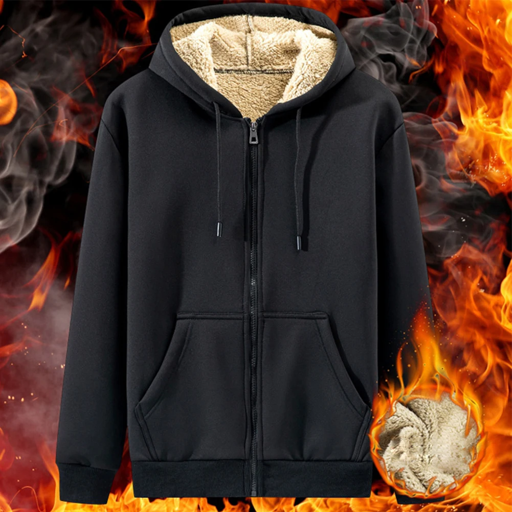 New Mens Warm Plush Thickened Zip Up Hoodie Jacket Hooded Sports Sweatshirt Athletic Outwear Pocket Lamb Men's Cardigan Jacket
New Mens Warm Plush Thickened Zip Up Hoodie Jacket Hooded Sports Sweatshirt Athletic Outwear Pocket Lamb Men's Cardigan Jacket