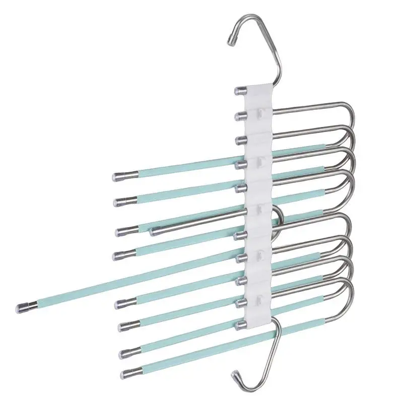 Многослойная вешалка для брюк, 9-слойные многофункциональные вешалки для одежды, складная вешалка для брюк из нержавеющей стали, вешалка для одежды, вешалки, галстуки 
Многослойная вешалка для брюк, 9-слойные многофункциональные вешалки для одежды, складная вешалка для брюк из нержавеющей стали, вешалка для одежды, вешалки, галстуки