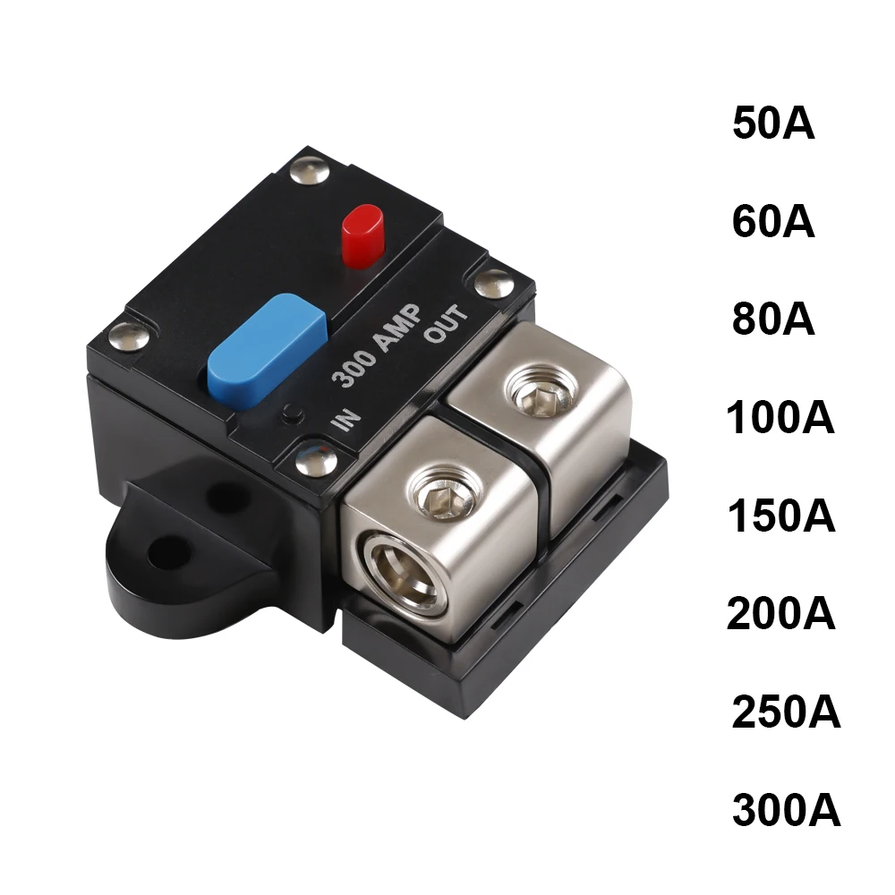 50-300A Circuit Breaker Self-Recoverable Breaker Audio Battery Connection Fuse Seat Power Supply Insurance Automatic Switch Base
50-300A Circuit Breaker Self-Recoverable Breaker Audio Battery Connection Fuse Seat Power Supply Insurance Automatic Switch Base