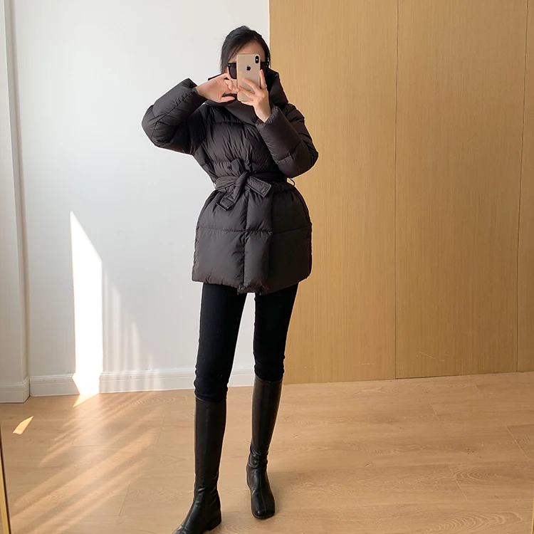 Winter Women's Down Jackets Ultra Light Warm Casual Coat Female Puffer Jacket With Belt Plus Size Hooded Short Parka 21 Mallzona S1131c4cc1bd24353a187e32bc852832bu Winter Women's Down Jackets Ultra Light Warm Casual Coat Female Puffer Jacket With Belt Plus Size Hooded Short Parka Mallzona