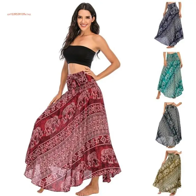 Trendy Pleated Maxi Skirt Versatile Long Skirts Printed Dress for Beach Parties and Casual Outings
Trendy Pleated Maxi Skirt Versatile Long Skirts Printed Dress for Beach Parties and Casual Outings