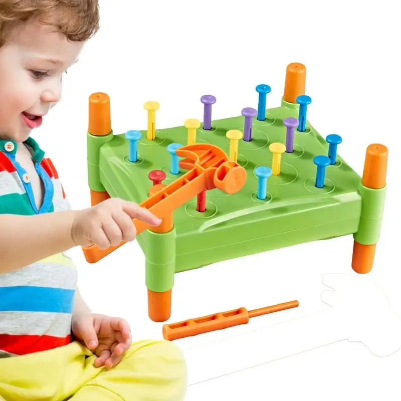 

Peg Boards For Children Colorful Stacking Peg Board Toy For Preschoolers Color Matching And Hand-Eye Coordination Stacking Peg
