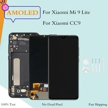 Écran tactile LCD Super AMOLED d'origine, pour Xiaomi MI 9 Lite CC9, sans Pixel mort=