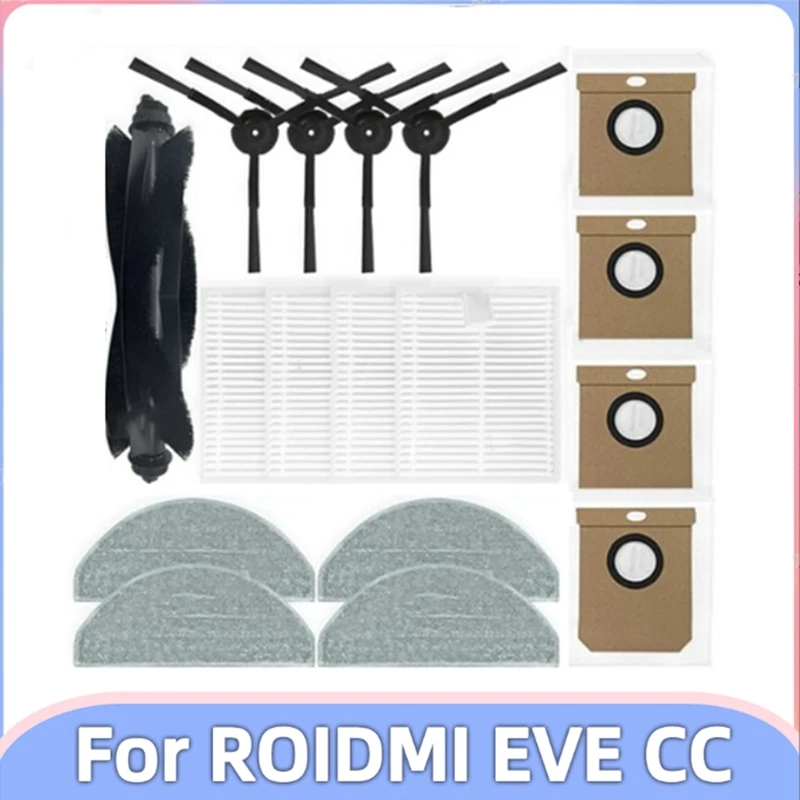 Сменные детали для робота-пылесоса Roidmi Eve CC/SDJ12RM, основная боковая щетка, фильтр НЕРА, насадка на швабру, тканевый мешок для пыли, 17 шт.
Сменные детали для робота-пылесоса Roidmi Eve CC/SDJ12RM, основная боковая щетка, фильтр НЕРА, насадка на швабру, тканевый мешок для пыли, 17 шт.